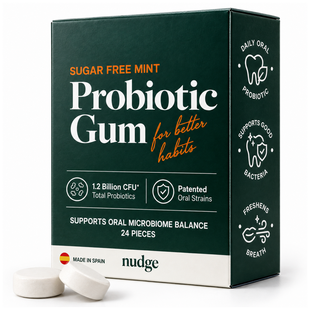 Nudge daily oral probiotic gum