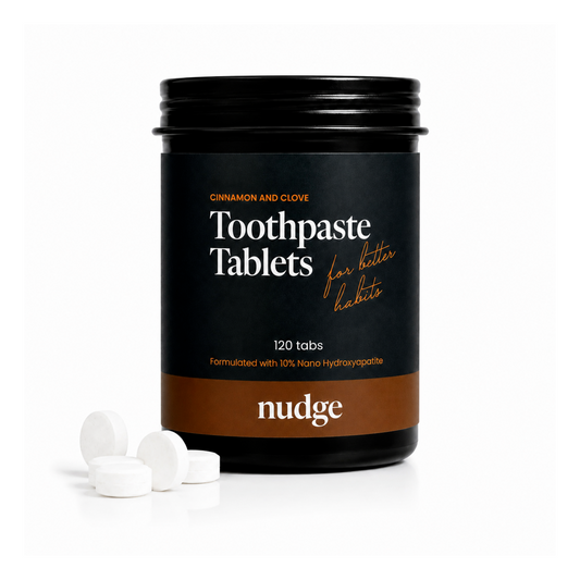 10% Nano Hydroxyapatite Toothpaste Tablets, Fluoride Free, 120 Count