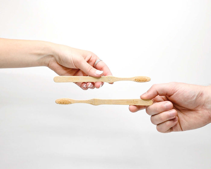 Nudge soft bristle bamboo toothbrushes
